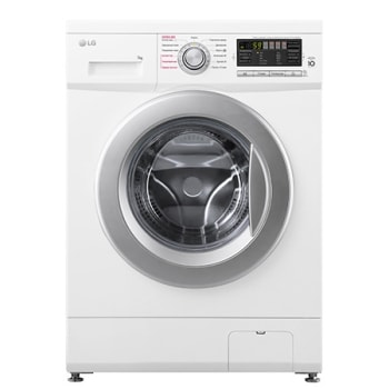 Узкая стиральная машина LG F1296HDS1, функция пара Steam, 7кг