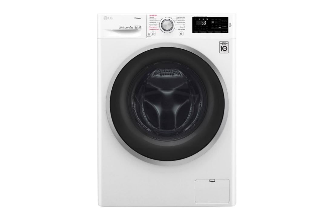 LG Вузька пральна машина, технологія 6 Motion™, прання парою SpaSteam™, LG ThinQ™ по NFC, 7 кг, Front_Main, F2J6HSR1W