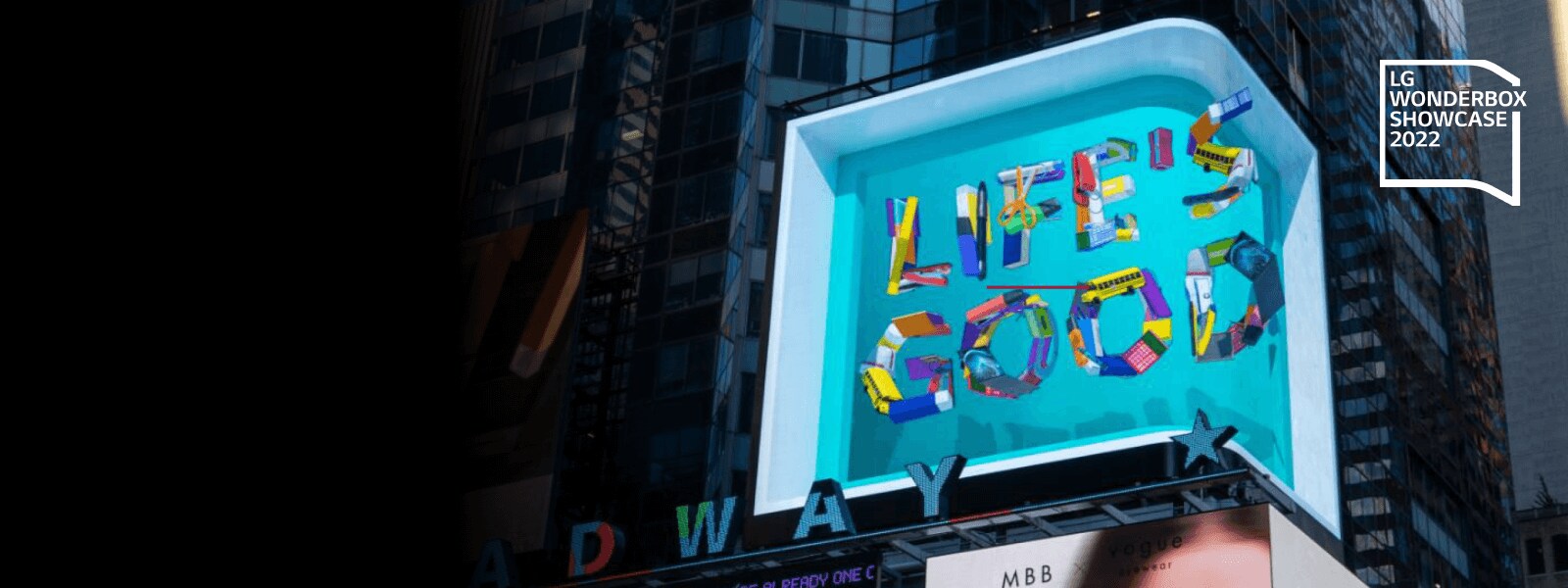 The LG Wonderbox Showcase 2022 hero for desktop