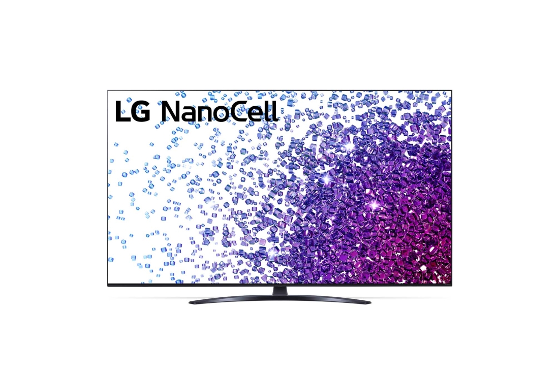 LG 75NANO766PA, Вид телевизора LG NanoCell спереди, 75NANO766PA