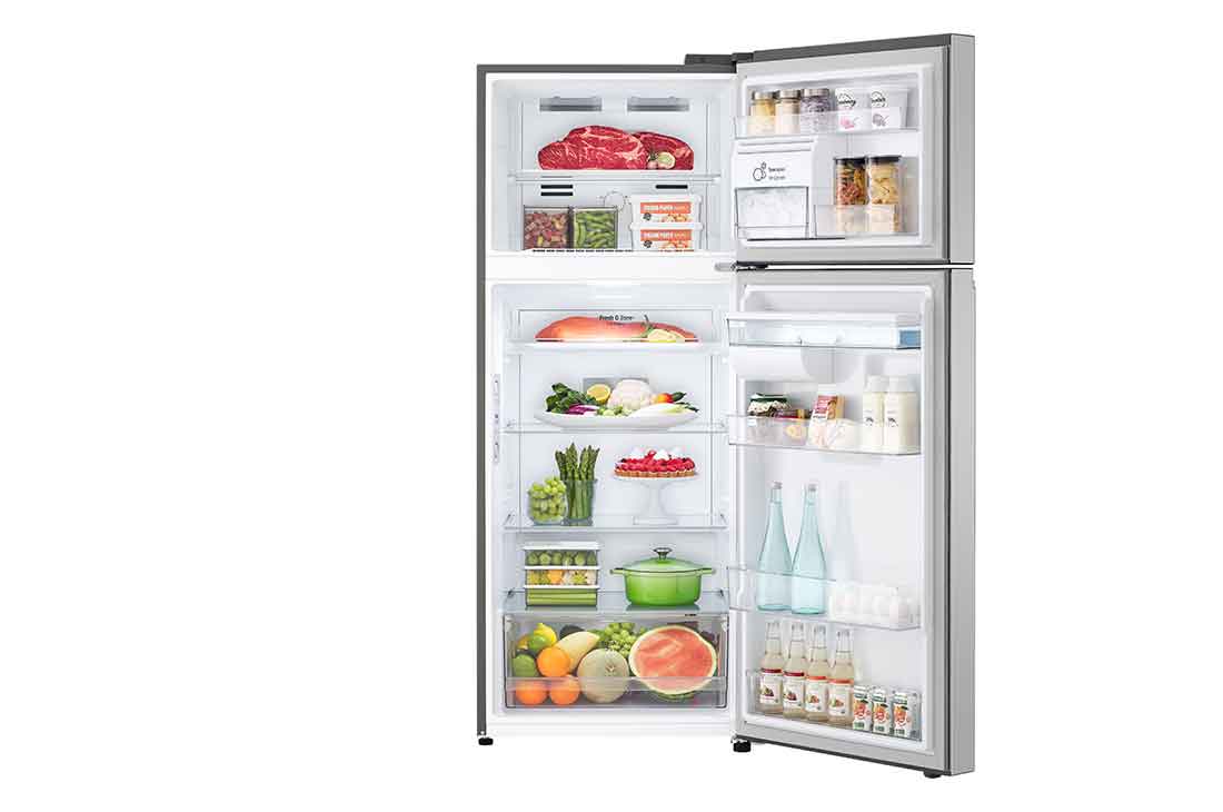 LG Tủ lạnh LG ngăn đá trên Smart Inverter™ với công nghệ Hygiene Fresh  374L màu bạc GN-D372PSA, GN-D372PSA, GN-D372PSA